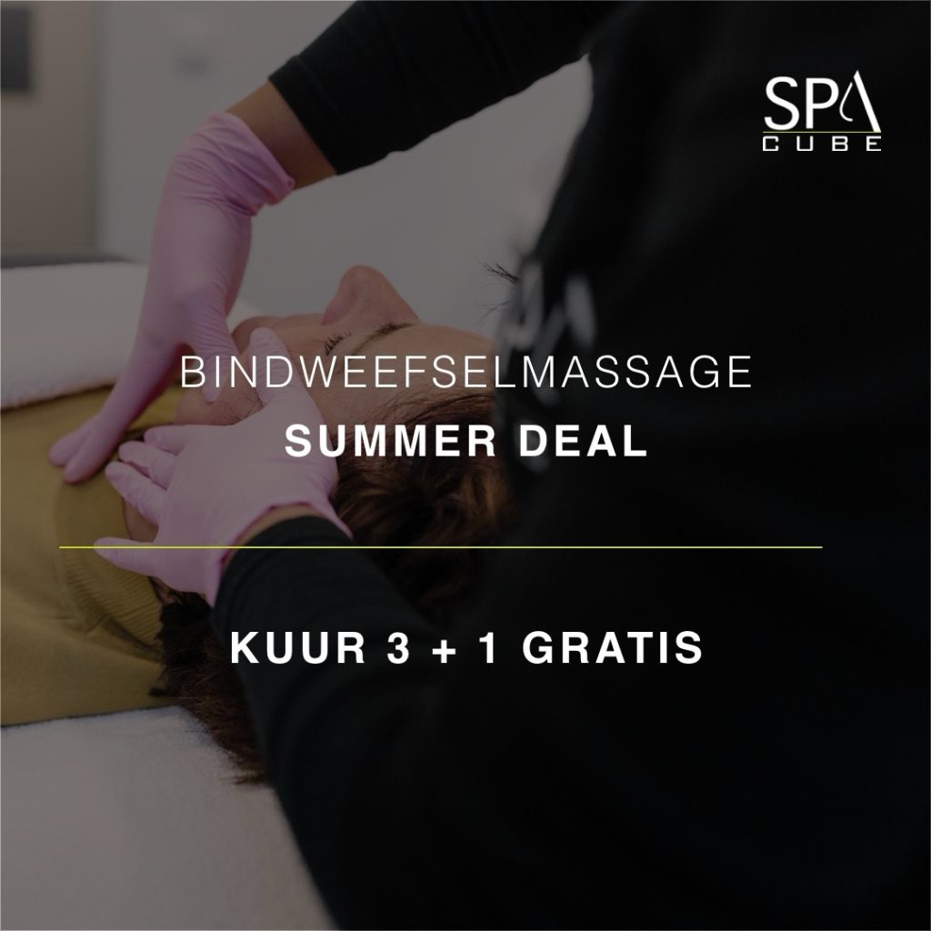 Een workout voor de huid! 
Verstevig de huid met deze kuur en laat de huid zelf weer collageen aanmaken. 1x per week onderga je deze bindweefselmassage voor 4 weken lang. 

Boek 4 behandelingen en ontvang de 4e behandeling gratis!